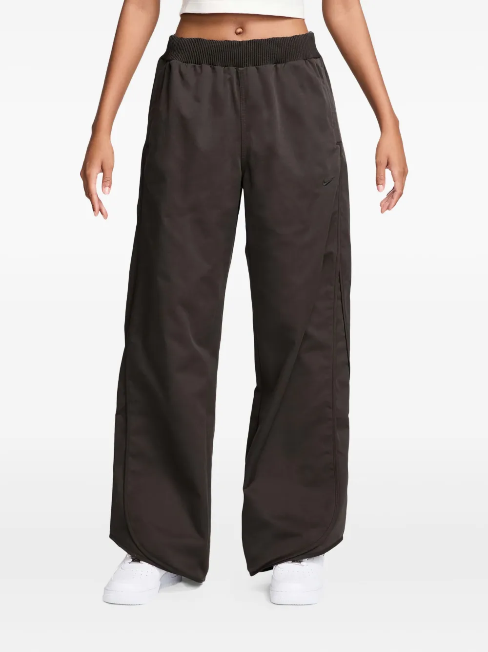 Nike Trainingsbroek met Swoosh-logo Bruin