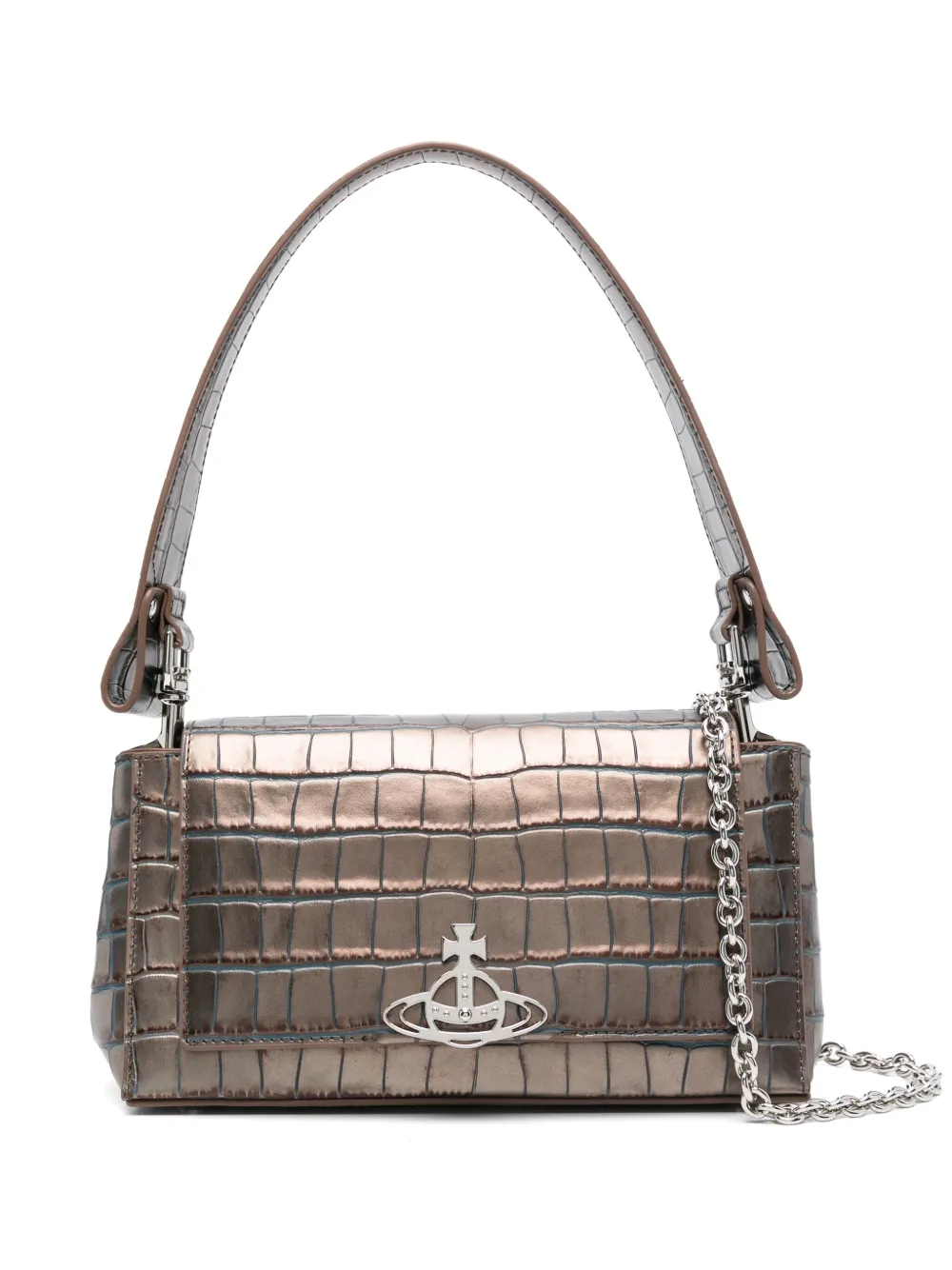 Vivienne Westwood Hazel ショルダーバッグ M - ブラウン Vivienne Westwood Hazel ショルダーバッグ M - ブラウン