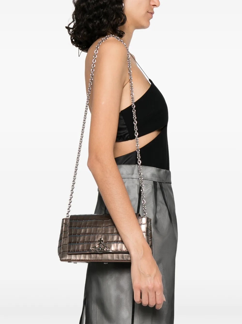 Vivienne Westwood medium Hazel shoulder bag - Bruin