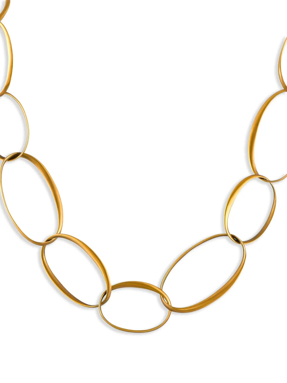 Pre-owned Pomellato 18k Yellow Gold Oval Link Necklace