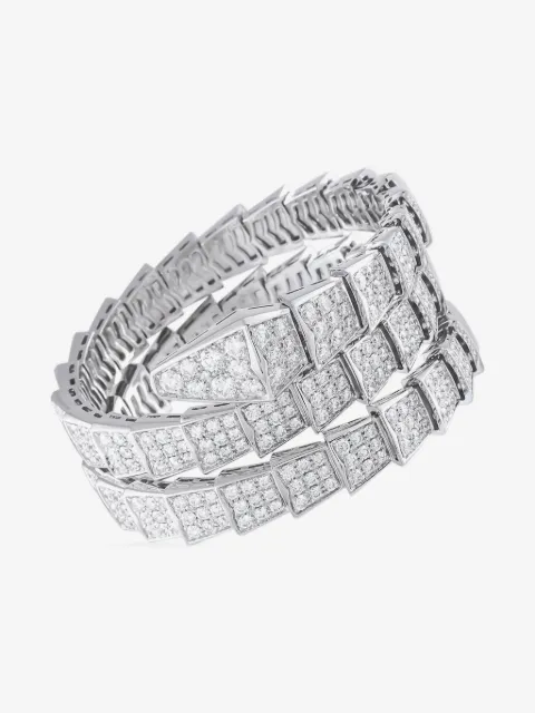 Bvlgari Pre-Owned 18K白金 Viper 钻石手链（典藏款）