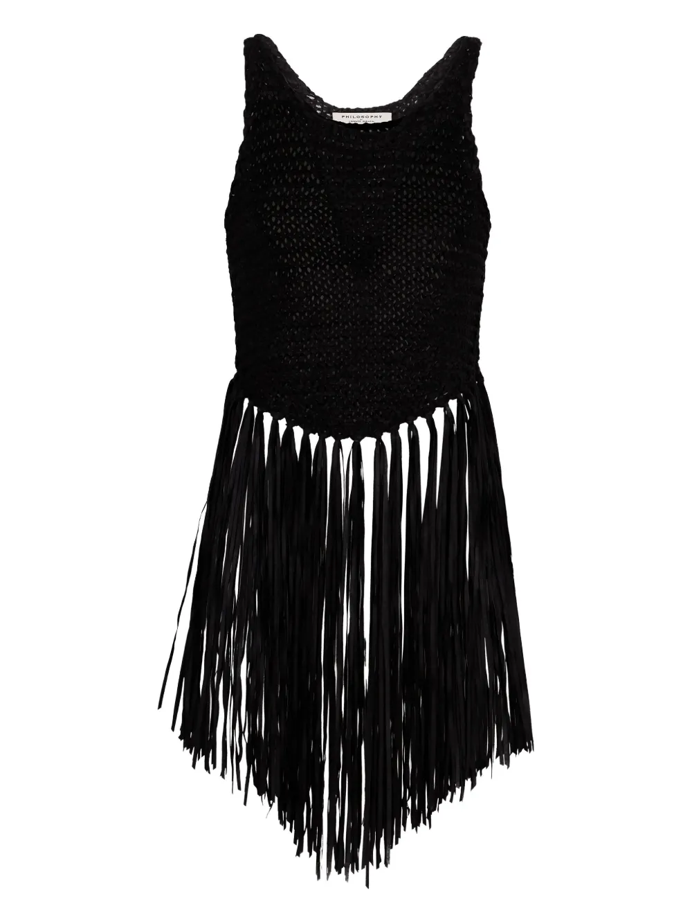Shop Philosophy Di Lorenzo Serafini Fringe-detail Top