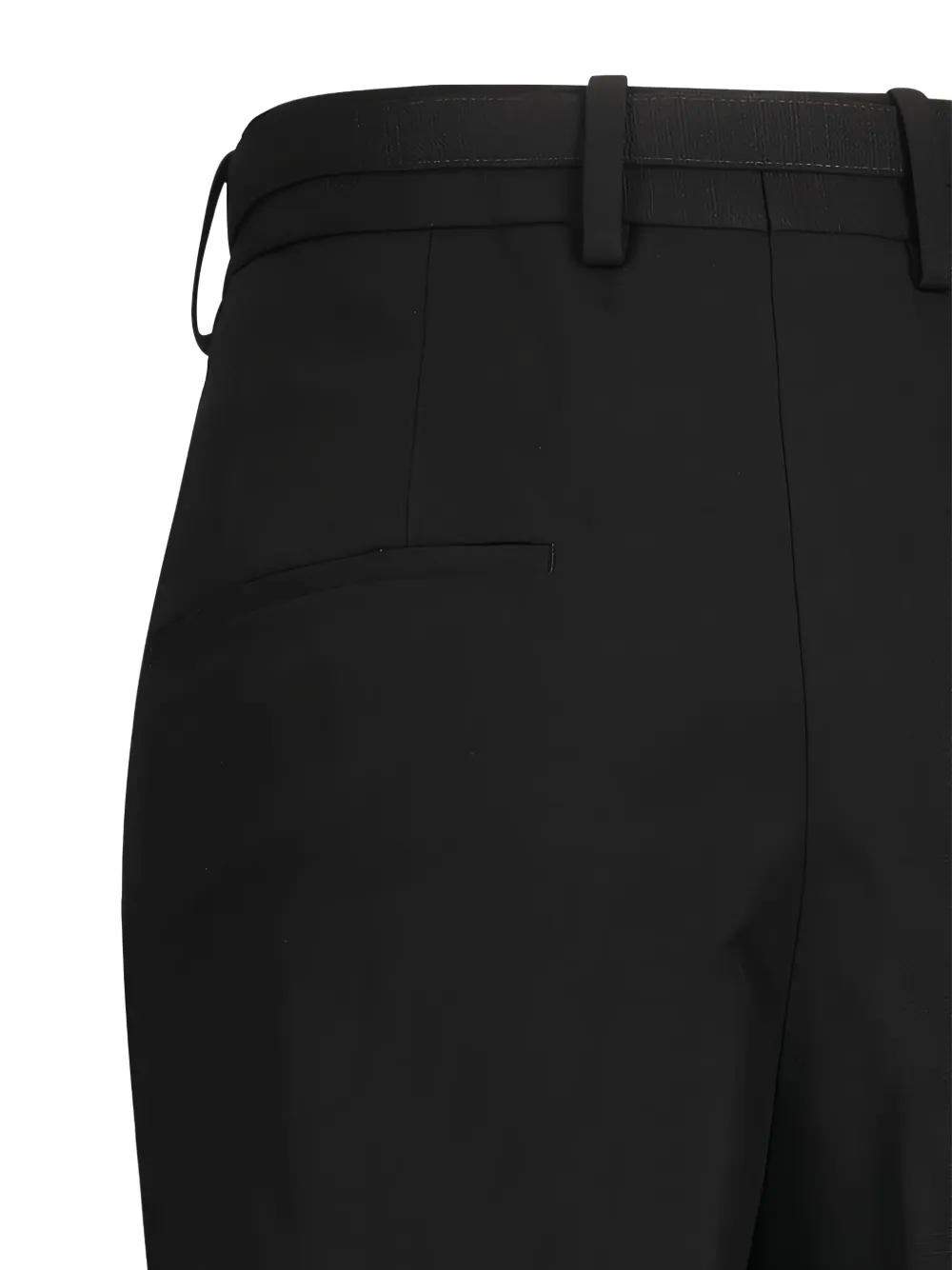 Jil Sander Pantalon met gestrikte ceintuur Zwart