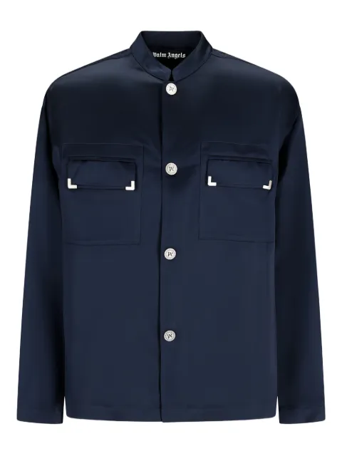 Palm Angels long-sleeve flap-pocket shirt