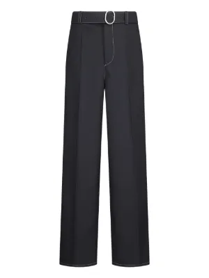 JIL SANDER ジルサンダー スラックス 紺 4104825E0033 JIL SANDER（ジルサンダー）その他 紺 サイズ:34(XS位