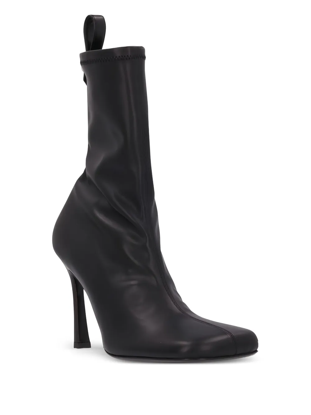 The Attico 95mm leather sock boots Black
