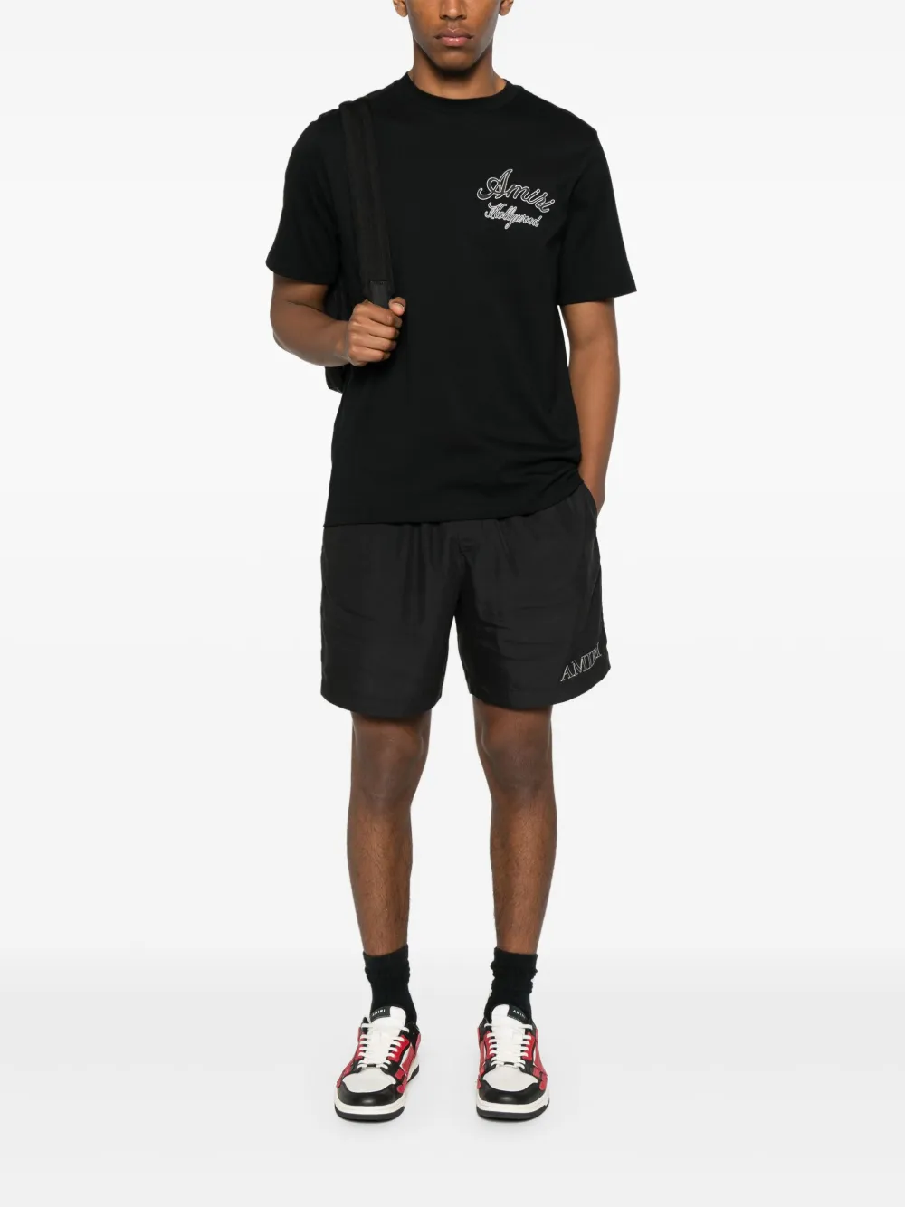 AMIRI logo-embroidered shorts | Track & Running Shorts | Image 2