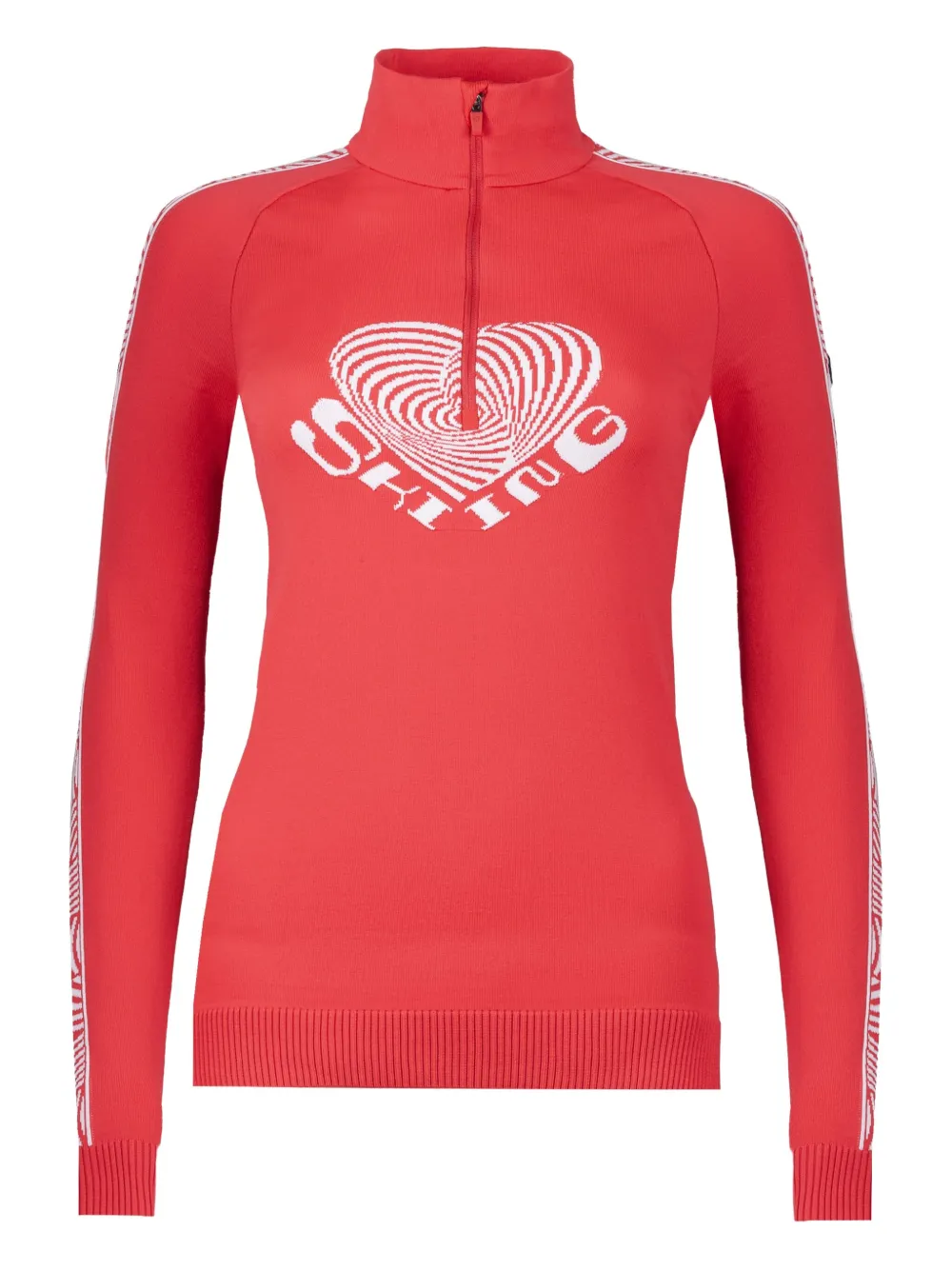 NEWLAND Intarsia gebreide skitop Rood