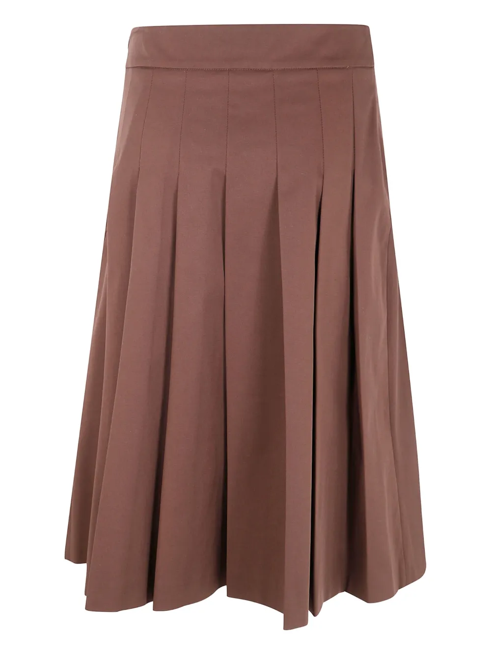 DRHOPE pleated midi skirt - Bruin