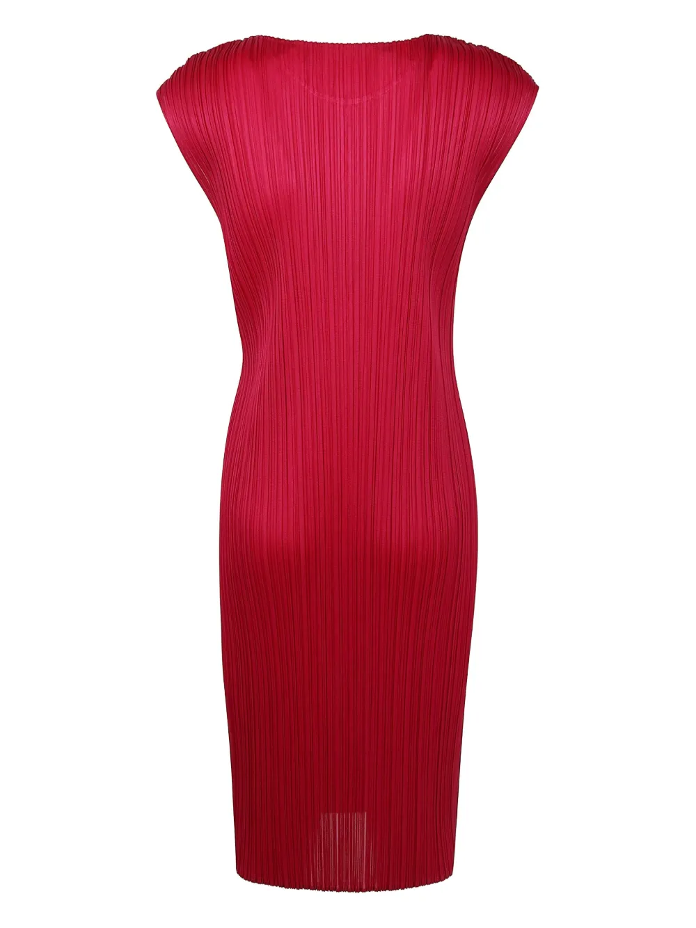 Pleats Please Issey Miyake plissé-effect midi dress - Rood
