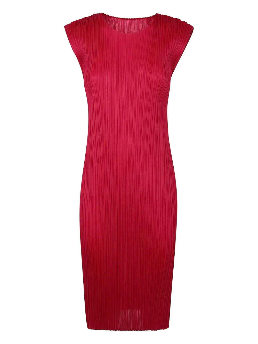 Pleats Please Issey Miyake vestido midi con diseño plisado | rojo | Image 1
