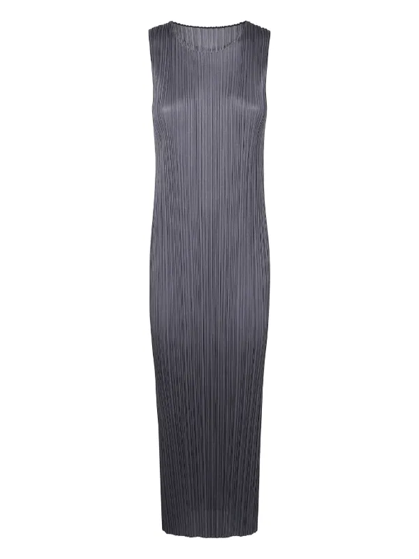open lace back dress FOLD PLEATS Dress Blue – ISSEY MIYAKE EU