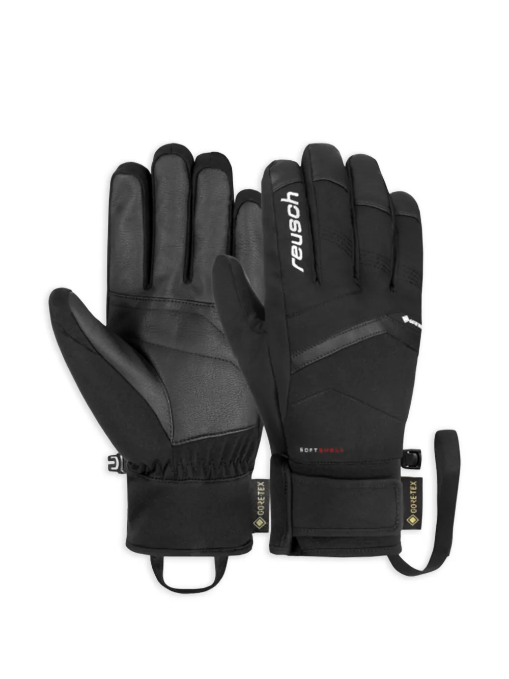 REUSCH Guanti con inserti e cinturino - Nero