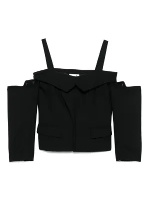 MM6 オフショルダーブラウス MM6 ブラウス シャツ 入学式 Maison Margiela(エムエムシックス メゾン