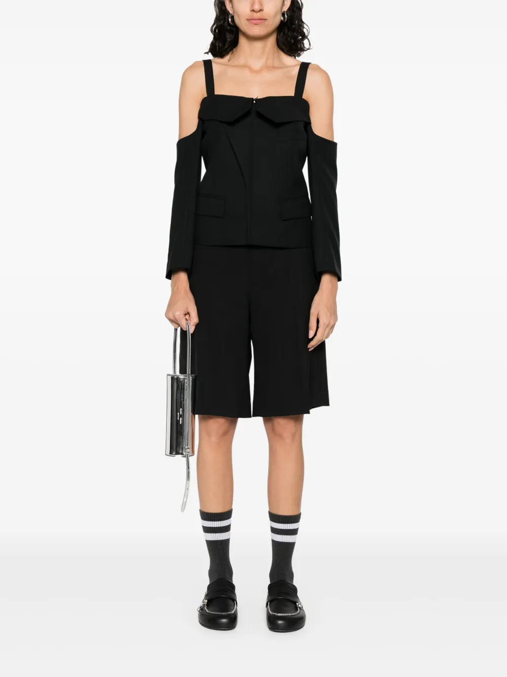 NOIR KEI NINOMIYA OFF-SHOULDER TOP 