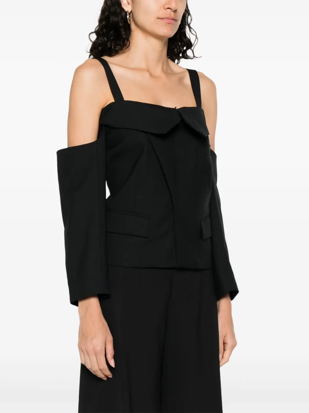 NOIR KEI NINOMIYA OFF-SHOULDER TOP 
