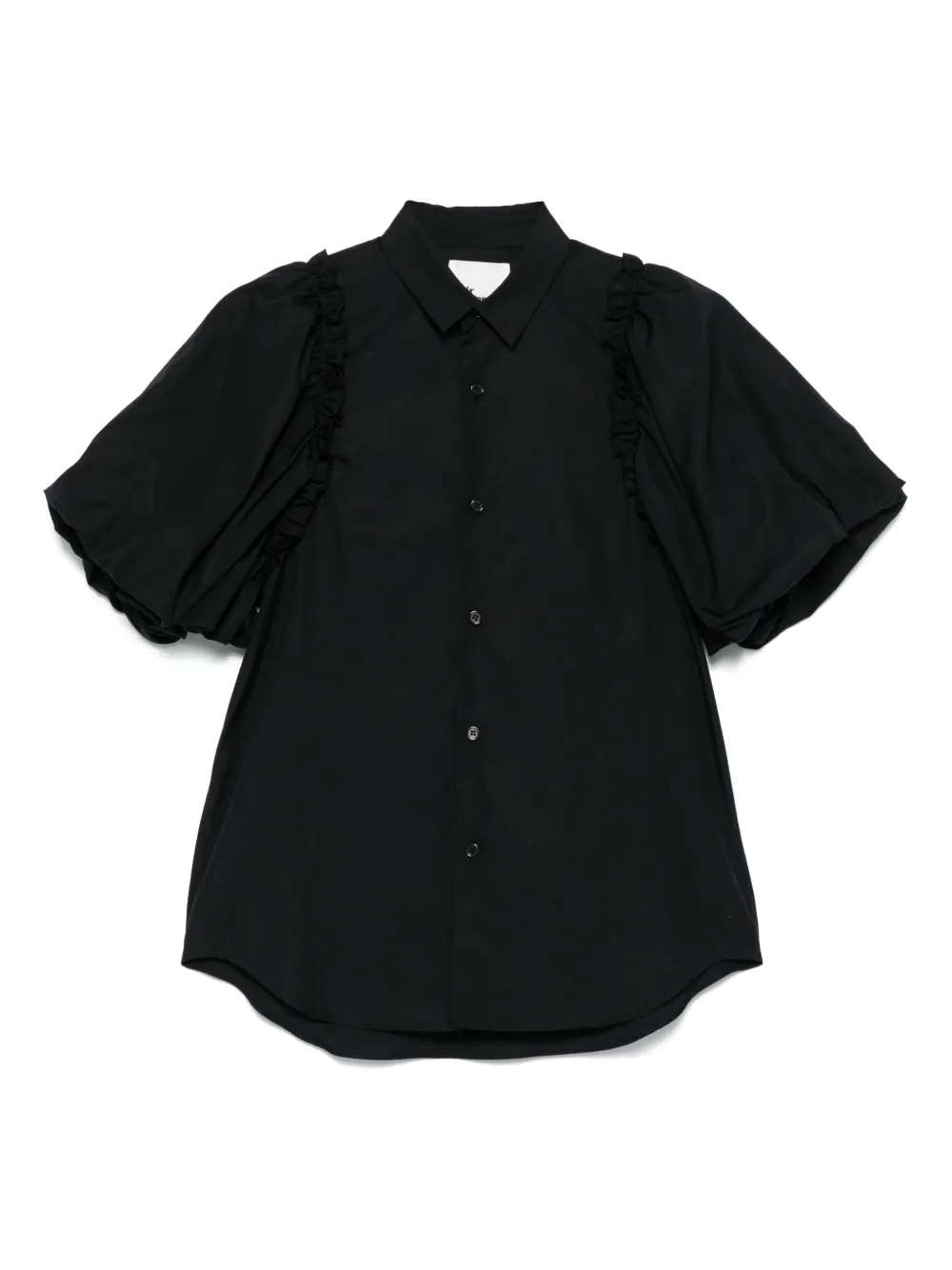 puff-sleeve shirt