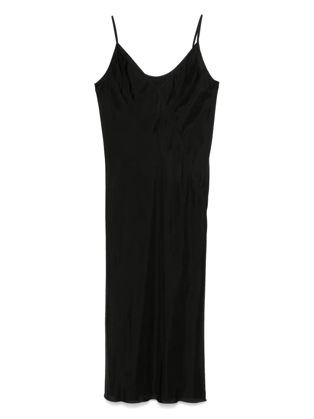 Rick Owens Slip-style midi-jurk Zwart