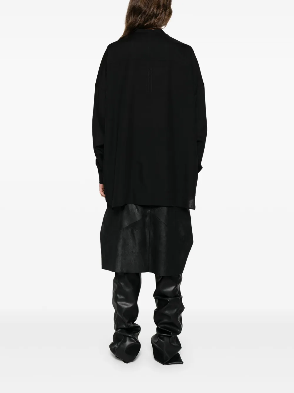 Rick Owens Blouse van scheerwol Zwart