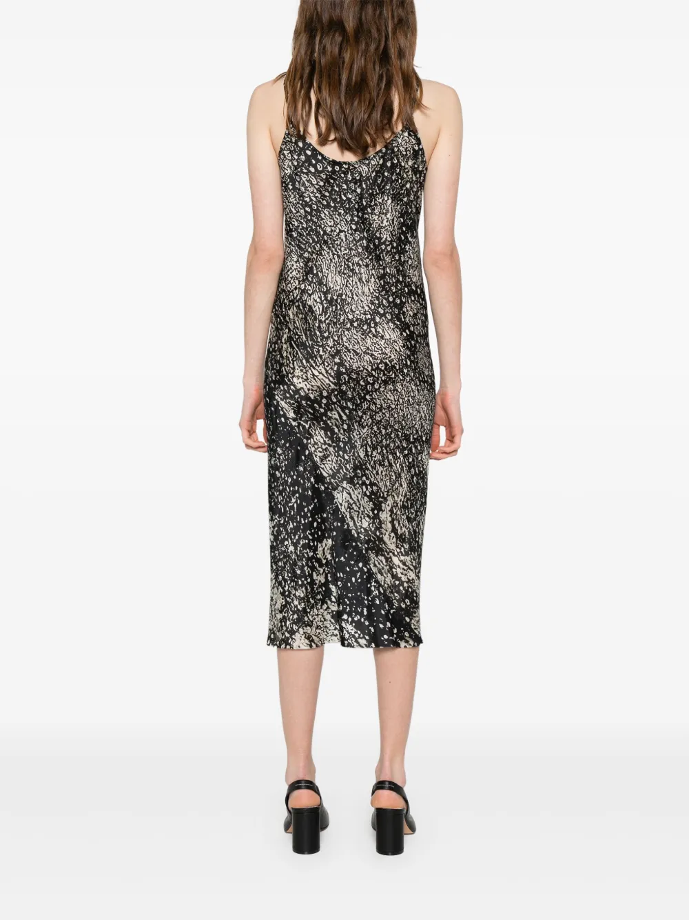 Rick Owens Onderjurk met wolfprint Zwart