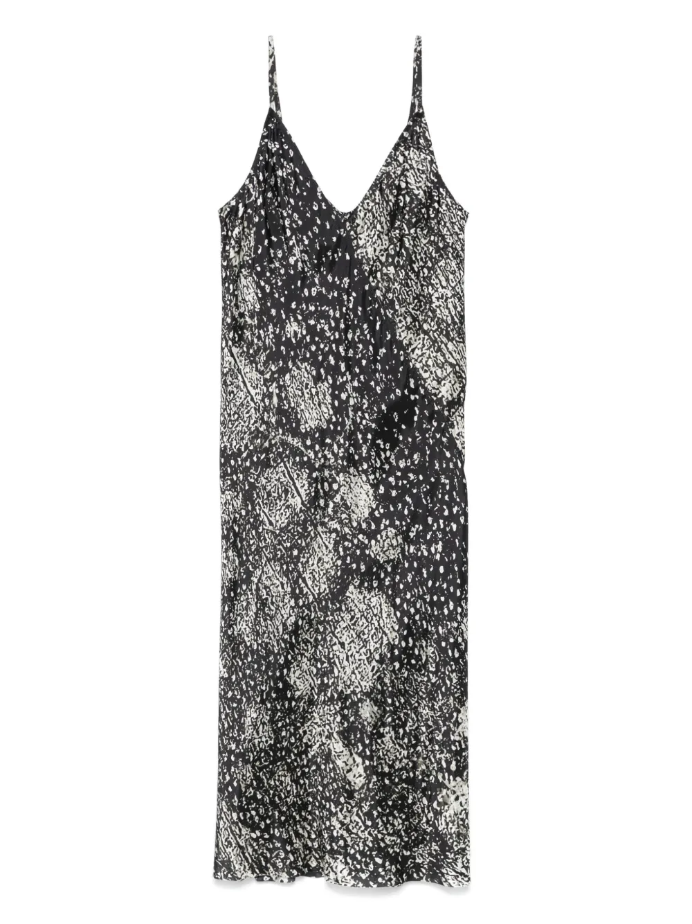 Rick Owens Onderjurk met wolfprint Zwart