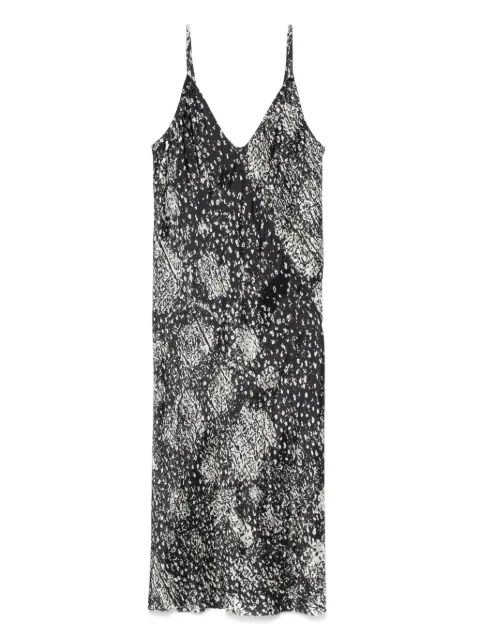 Rick Owens Wolf-print slip dress