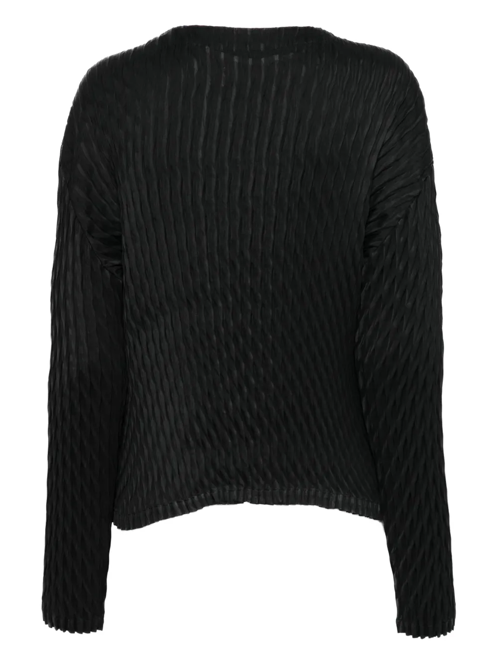 Issey Miyake Vest met ronde hals Zwart