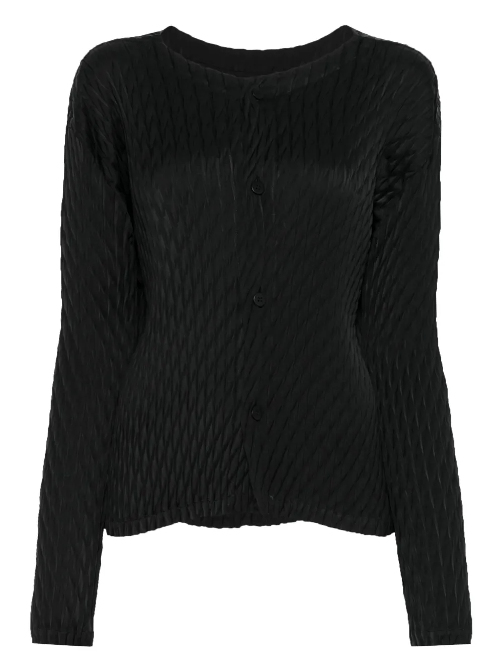 Issey Miyake Vest met ronde hals Zwart
