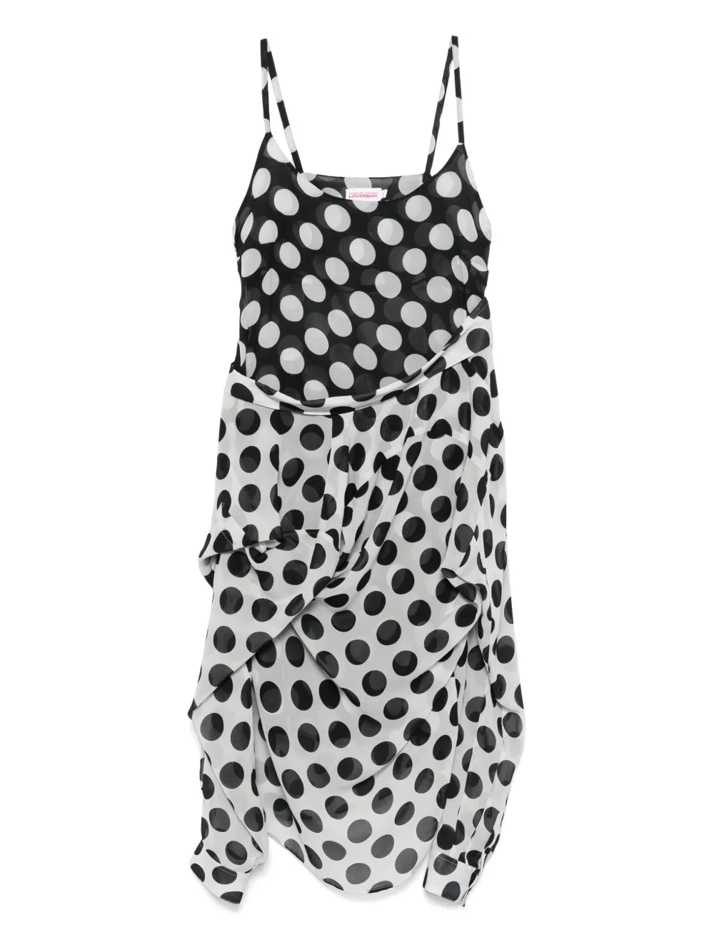 Charles Jeffrey Loverboy Hug midi-jurk Wit