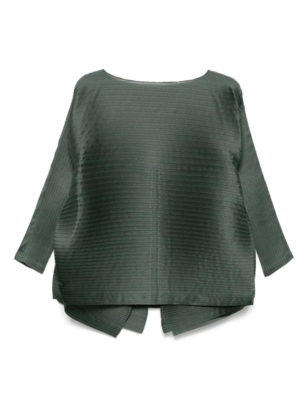 Issey Miyake Plissé blouse - Groen