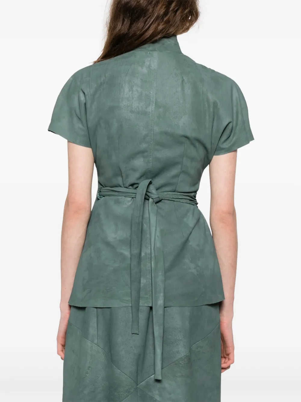Rick Owens Leren top Groen