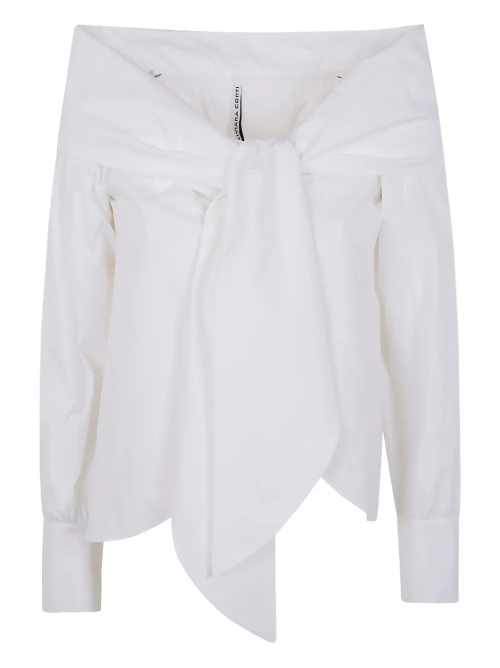 Liviana Conti knot-detail shirt | White | Image 1