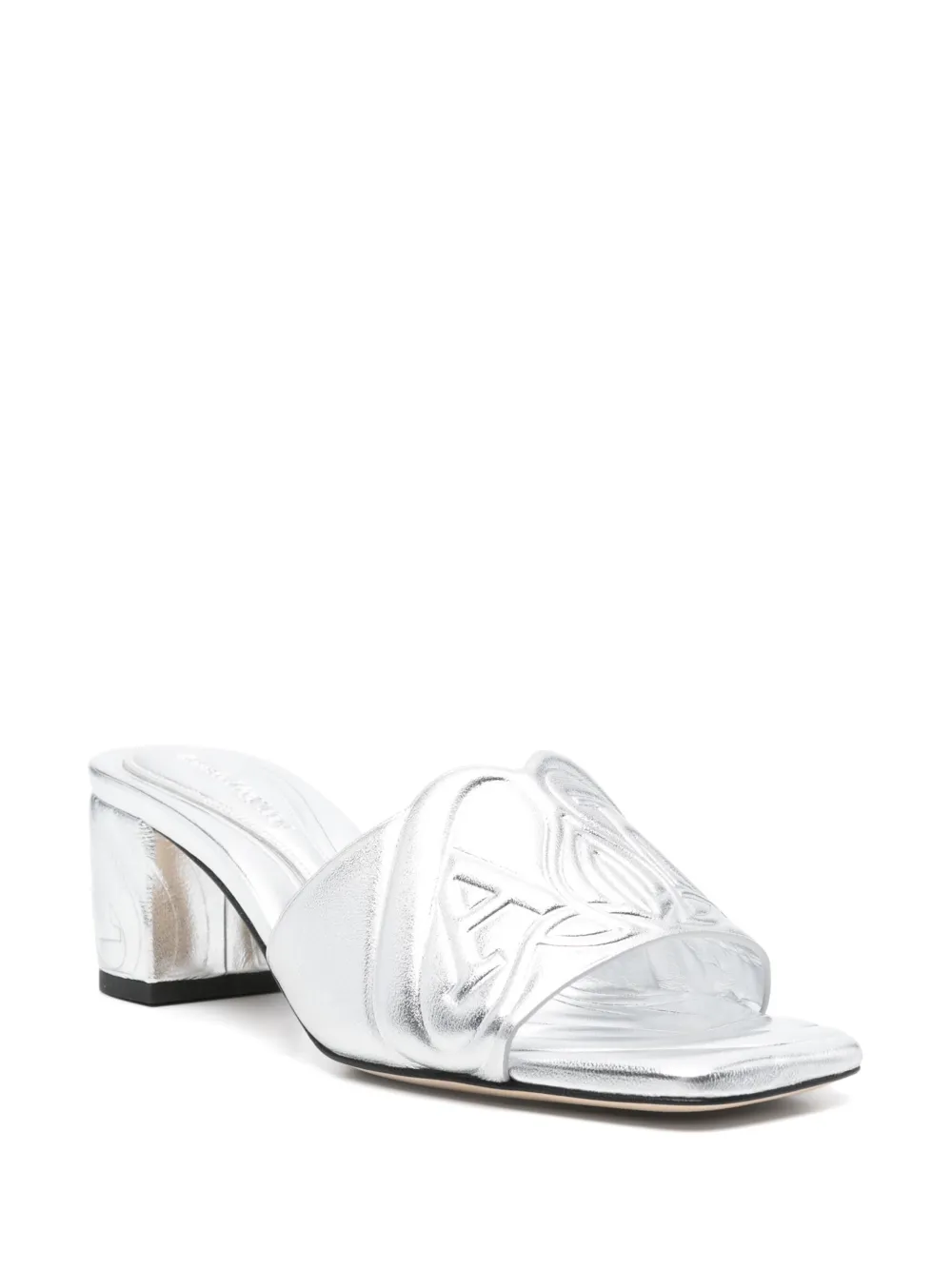 Alexander McQueen Pre-Owned 50mm Seal muiltjes - Zilver