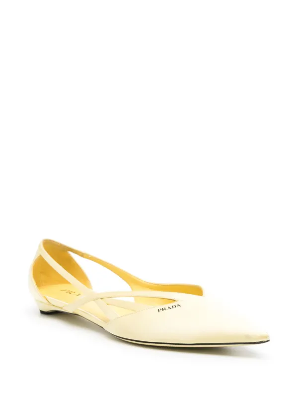 Prada Pre-Owned カットアウト パンプス | イエロー | FARFETCH JP