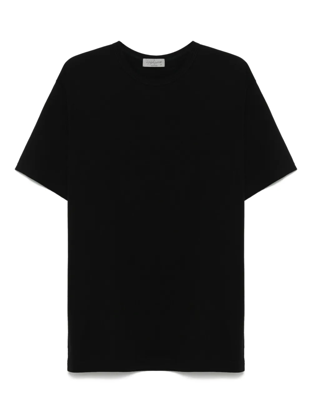 Yohji Yamamoto Katoenen T-shirt Zwart