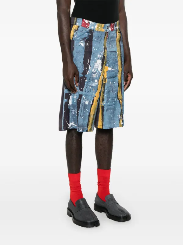 Charles Jeffrey Loverboy ストライプ ショートパンツ | ブルー