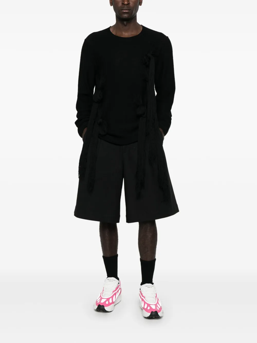 Comme des Garçons Homme Plus Trui met ronde hals - Zwart