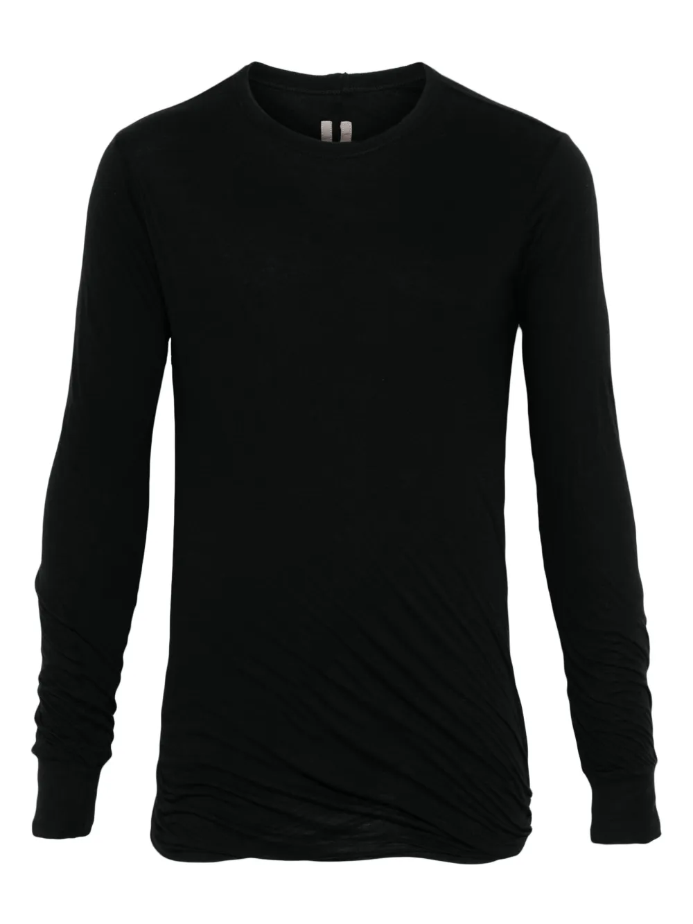 Rick Owens Effen T-shirt Zwart