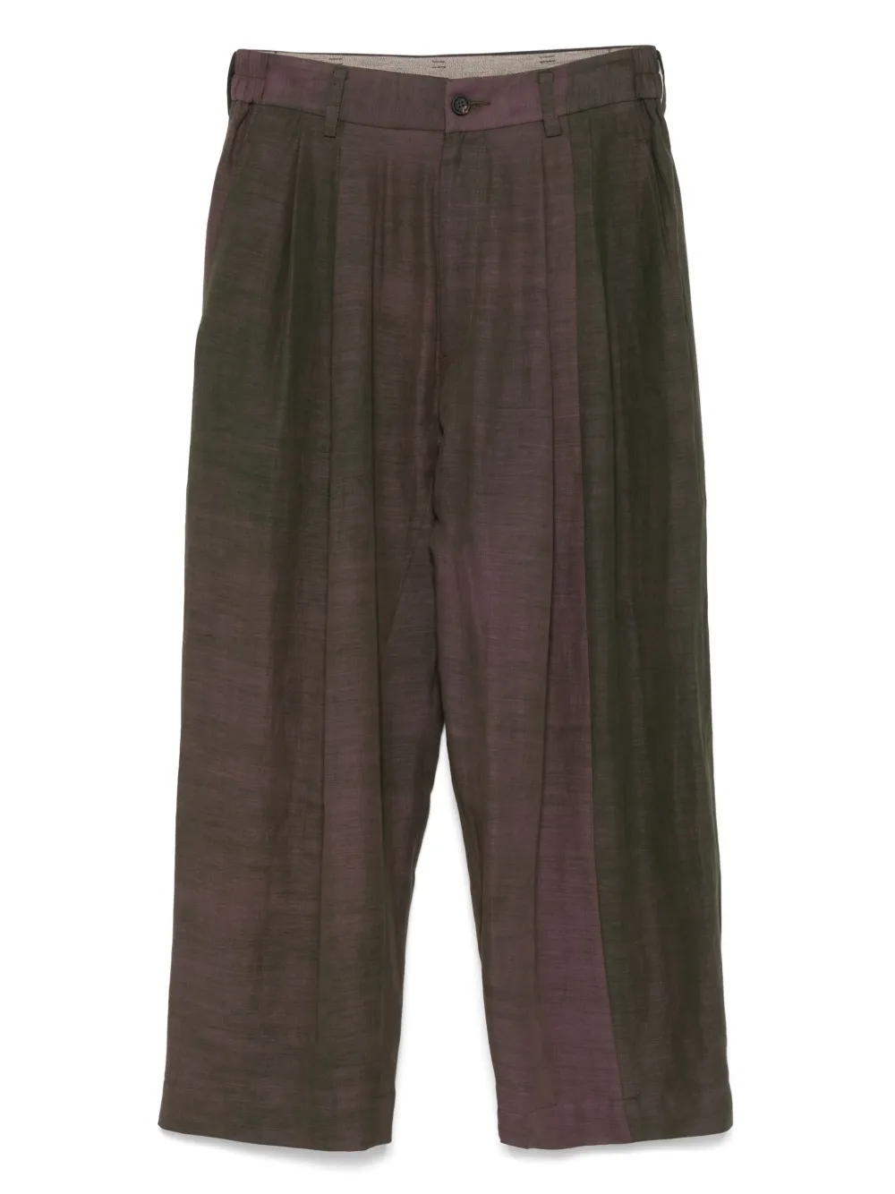Ziggy Chen pleated trousers | Green | Image 1