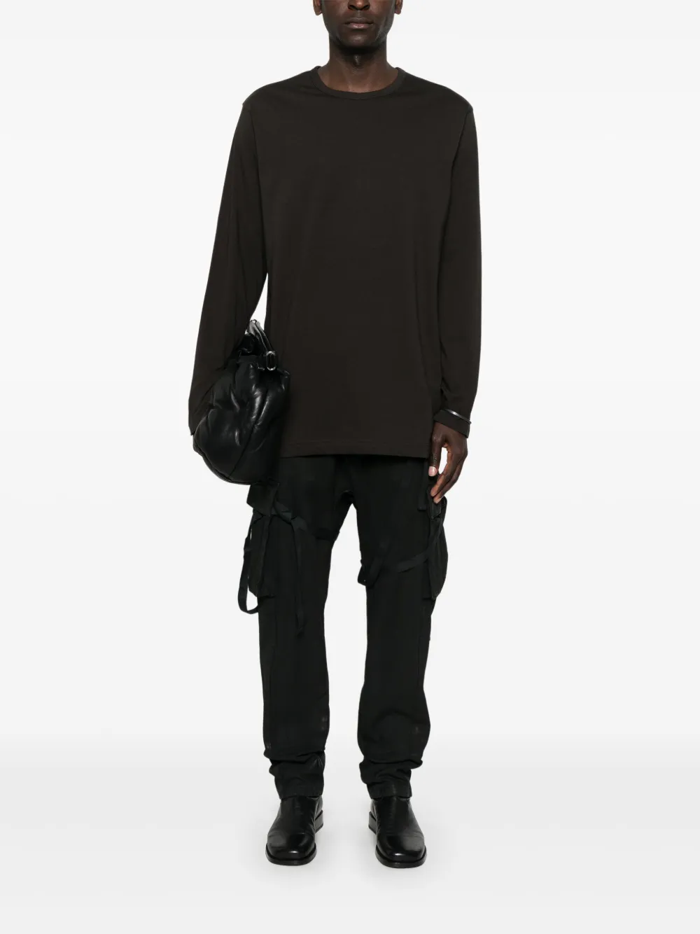 Yohji Yamamoto Katoenen T-shirt - Grijs