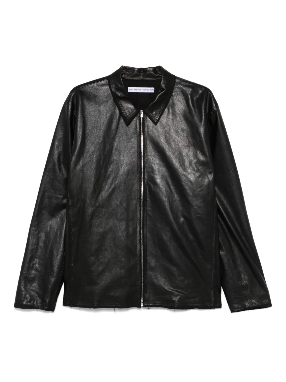 Post Archive Faction leather jacket | Black | Image 1