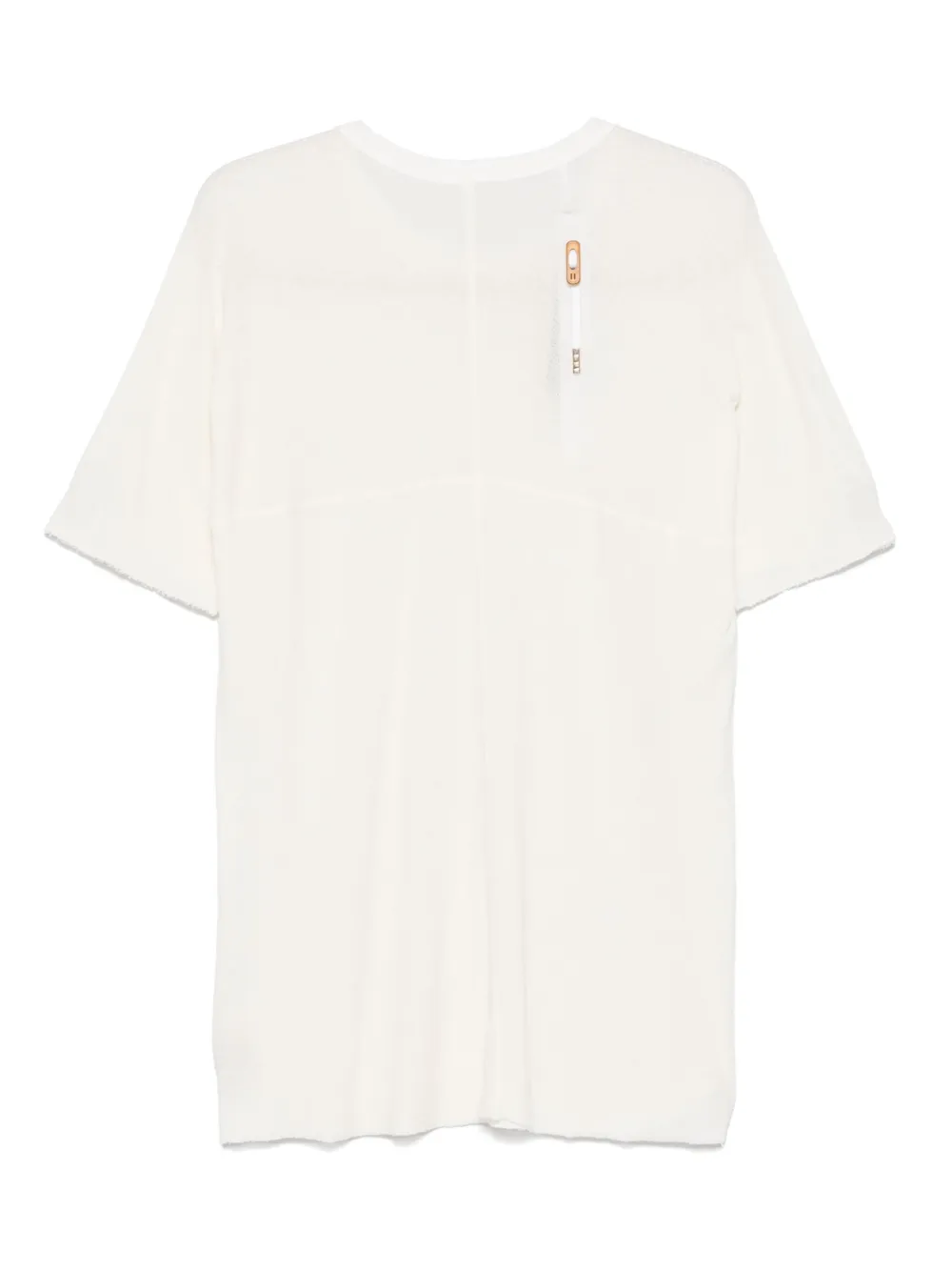 Boris Bidjan Saberi plaque-detailed T-shirt - Wit