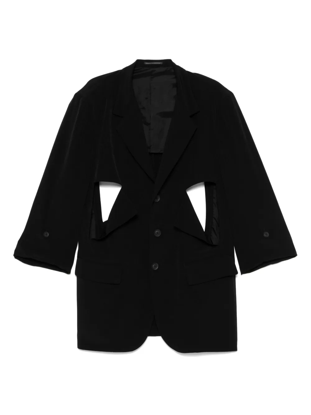 Yohji Yamamoto cut-out blazer | Black | Image 1