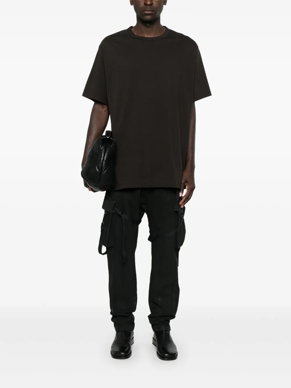 Yohji Yamamoto Katoenen T-shirt - Grijs