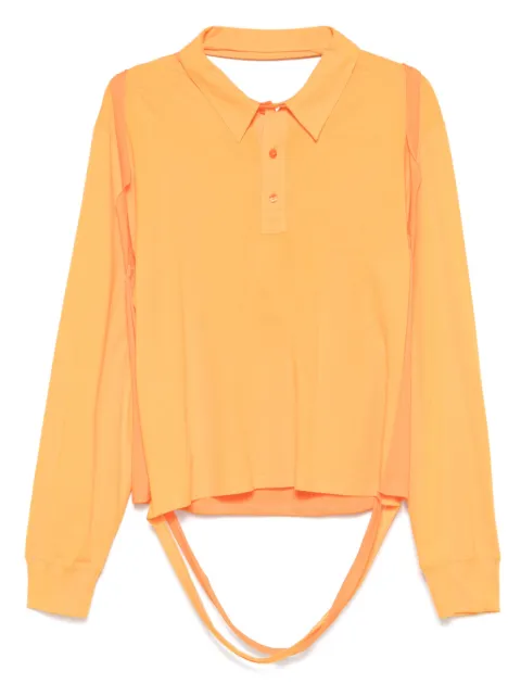 Eckhaus Latta deconstructed polo shirt