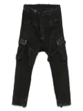 Boris Bidjan Saberi distressed trousers - Black