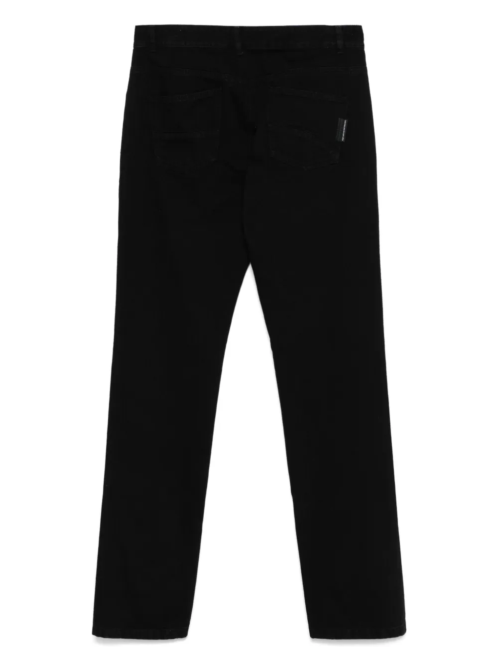 Post Archive Faction logo-patch jeans - Zwart