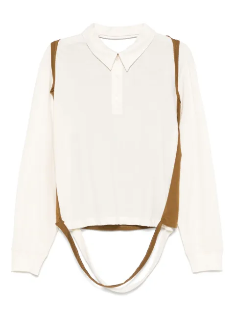 Eckhaus Latta deconstructed polo shirt