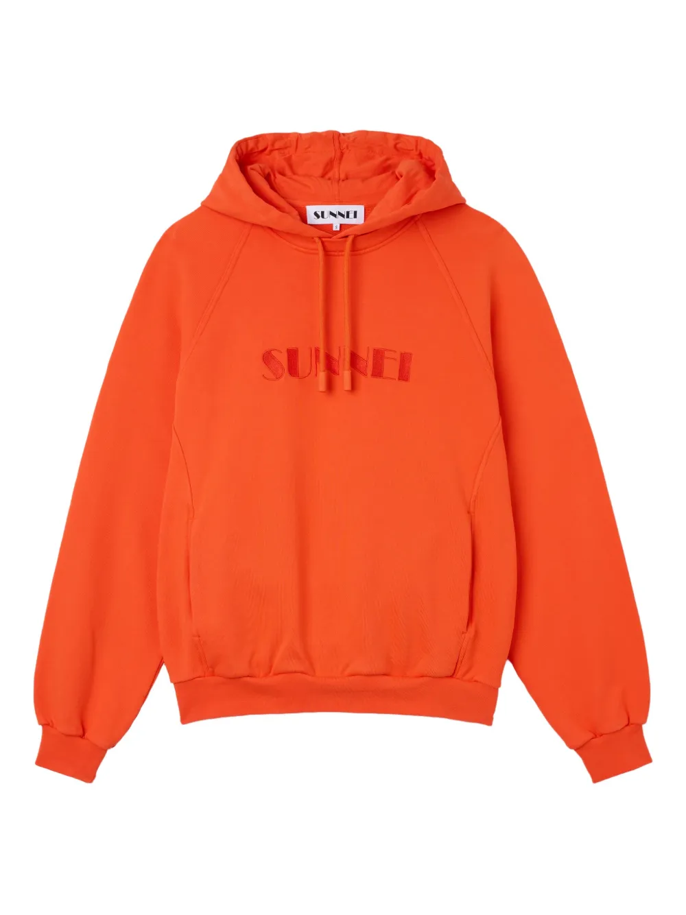 Sunnei logo-text hoodie | Orange | Image 1