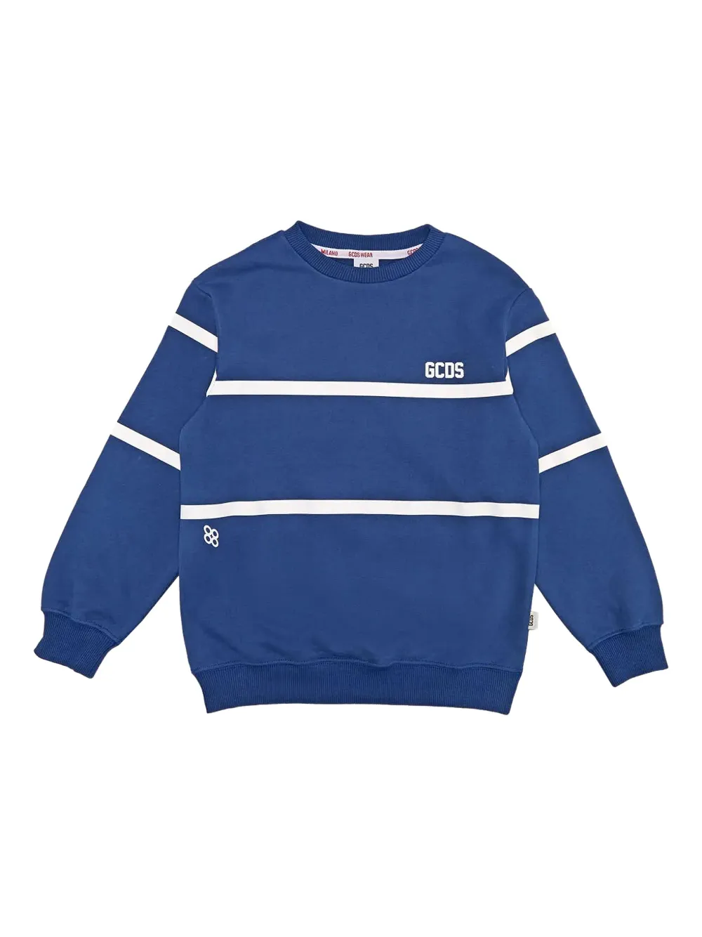 Gcds Kids striped sweatshirt | Blue | Image 1